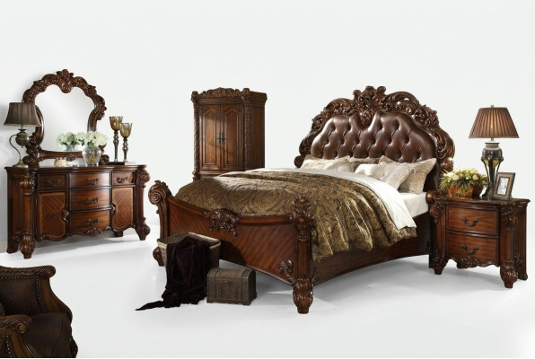 Classique Chambre Commodes 2 pièces Ensemble Baroque Rococo Commode + Miroir neuf