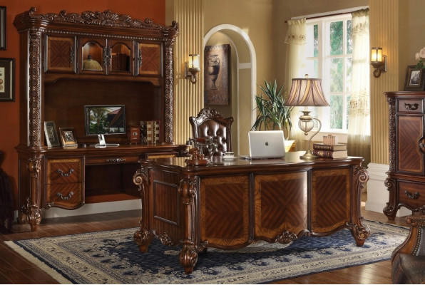 Bureau Classique r Étagère d'Ordinateur Table de Secrétaire Tables Étagères
