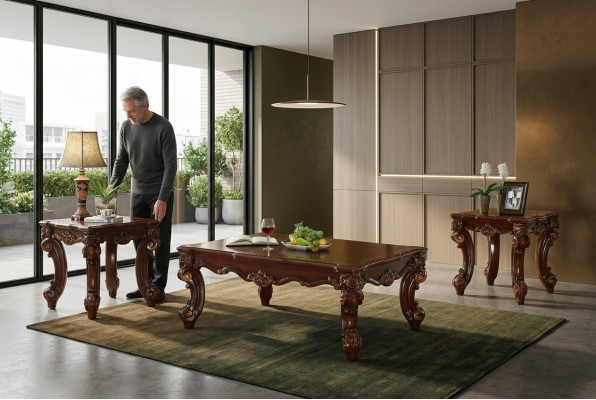 Table en bois Tables basses en bois massif Mobilier de salon 135x90cm