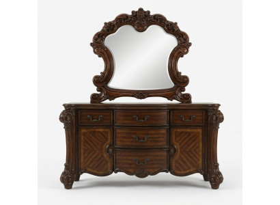 Miroir Commode Armoire décorative Commodes Buffet Ensemble de chambre Bois