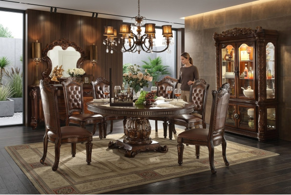 Table ronde de style baroque Table ronde Table ronde Classique en bois Rococo