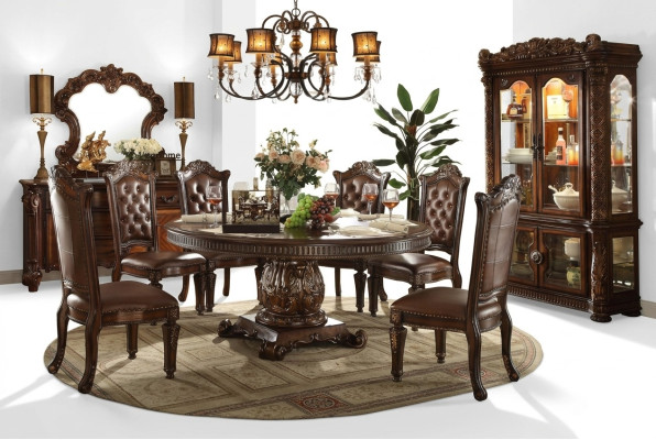 Table ronde de style baroque Table ronde Table ronde Classique en bois Rococo