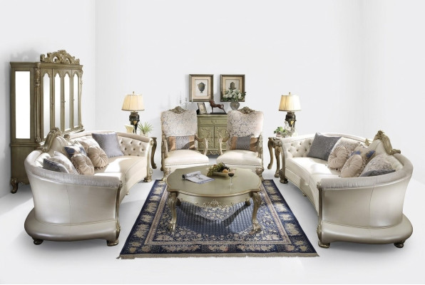 Ensemble complet Ensemble de canapé 4+4 places + Table basse Paysage de vie de designer