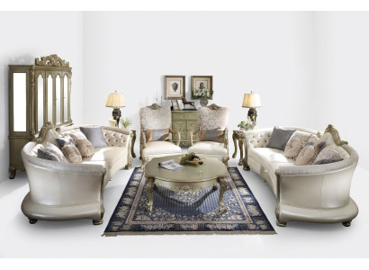 Ensemble complet Ensemble de canapé 4+4 places + Table basse Paysage de vie de designer
