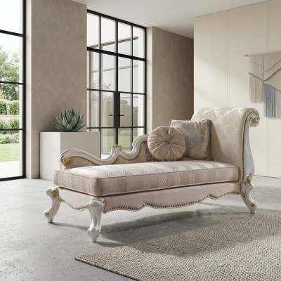 Chaise longue chaises Tissu canapé longue Décoration Chaise Club Détente Textile