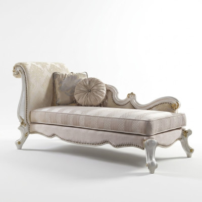 Chaise longue chaises Tissu canapé longue Décoration Chaise Club Détente Textile