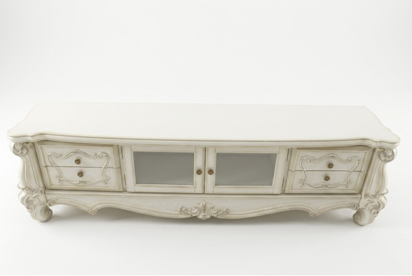 Buffet TV Lowboard Meuble TV Armoire Table Salon Bois Décoration Classique