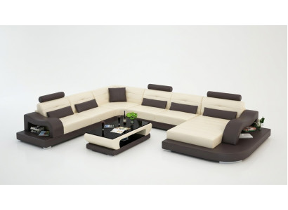 Canapé d'angle Canapé Sofa Fauteuil d'angle Paysage de vie Suite en forme de U