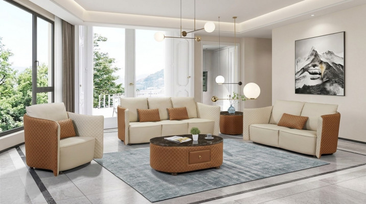 Ensemble de canapé 3+2+1 places Design moderne Canapés Rembourrage Sofa