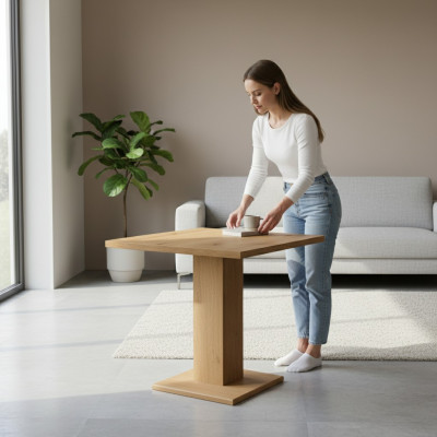 Table basse design Table d'appoint Canapé Salon 55x55cm Table carrée