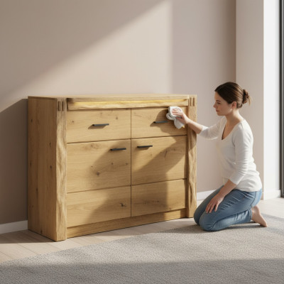 Design Commode Commodes Bois Bahut Moderne Bahut Haut 116cm nouveau