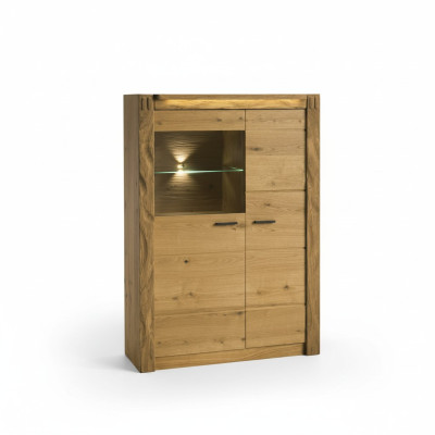 Vitrine Buffet Armoire Étagère Style Moderne Salle de séjour Commodes Collection en verre