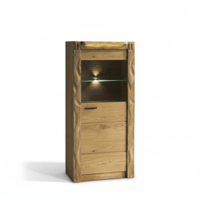Armoire murale Vitrines Armoire vitrée Design en verre Haute armoire en bois Meubles de salon