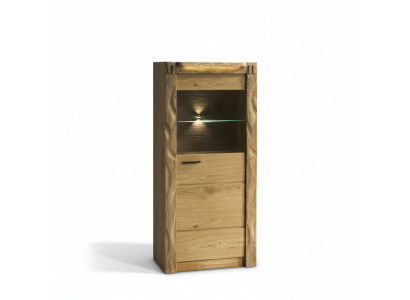 Armoire murale Vitrines Armoire vitrée Design en verre Haute armoire en bois Meubles de salon