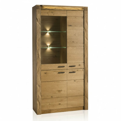 Vitrine Armoire Commode Salon Étagère en verre Vitrines Étagères Bois Armoires nouvel