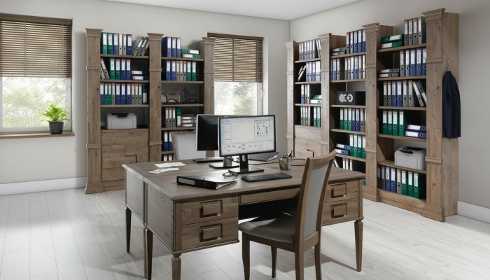 Bureau de design Cabinet Cabinet Cabinet Tablette Classeurs Armoire Décoration Bureaux d'écriture