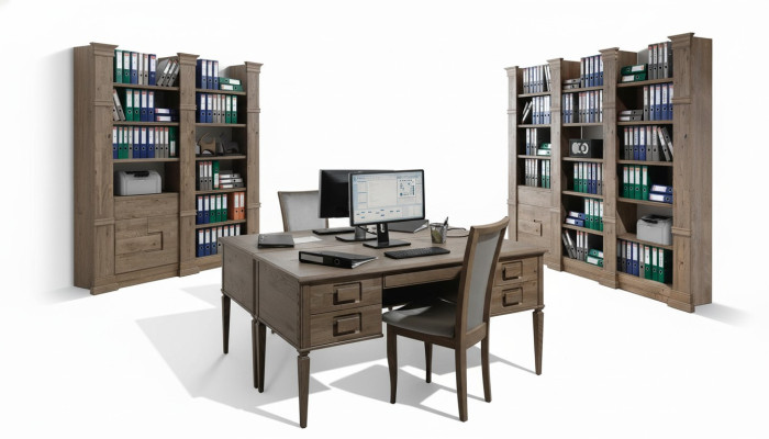 Bureau de design Cabinet Cabinet Cabinet Tablette Classeurs Armoire Décoration Bureaux d'écriture