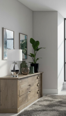 Designer Kommode Sideboard Side Low Board Schrank Wohnzimmerregal Antik Stil