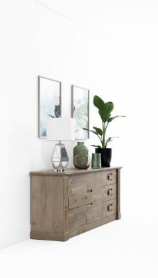 Designer Kommode Sideboard Side Low Board Schrank Wohnzimmerregal Antik Stil