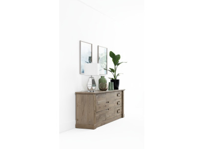 Designer Kommode Sideboard Side Low Board Schrank Wohnzimmerregal Antik Stil