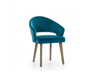 Fauteuil design à un seul siège avec rembourrage pour chaises rembourrées.