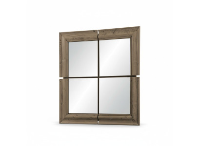 Miroir mural cadre en bois Meubles Miroir neuf 105*105cm Cadre en verre Murale moderne xxl