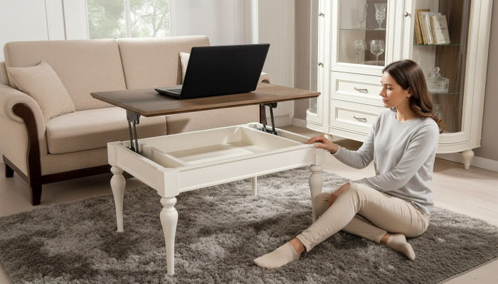 Table basse multifonction en bois design pour le salon nouveau