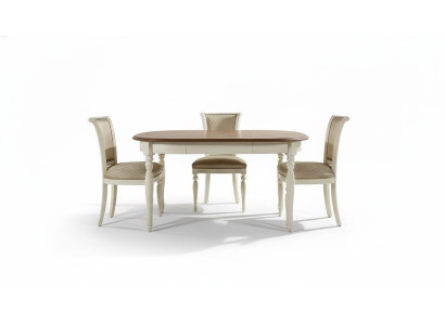 Mettre la table à manger 4x chaises chaise avec dossier Suite Tables Salle à manger Groupe 5 pièces