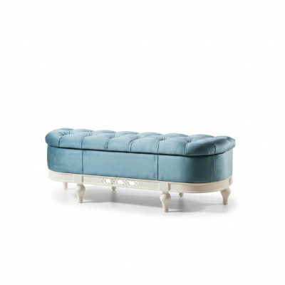 Tabouret - repose-pieds - tabouret d'appoint - ottoman - chaise longue - banc - siège Chesterfield