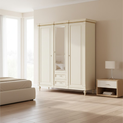 Armoires Armoires murales 3 portes en bois Mobilier de chambre