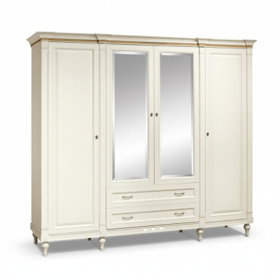 Armoires classiques Armoire murale à 4 portes Meubles en bois pour chambre