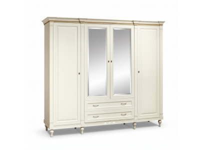 Armoires classiques Armoire murale à 4 portes Meubles en bois pour chambre