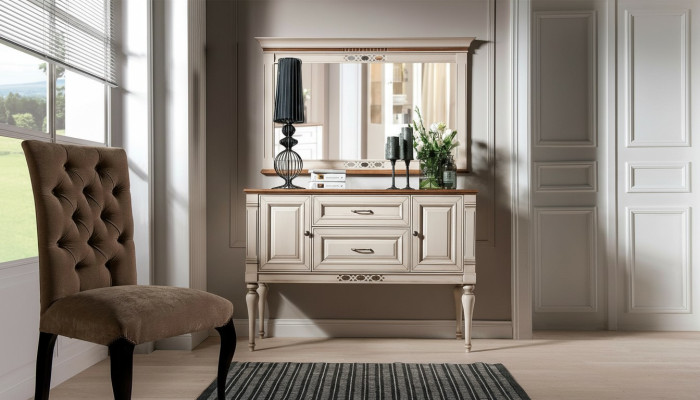 Buffet console Table console Table basse Sideboard en bois Commodes Salon Nouveau