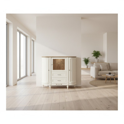 Commode classique Commodes Armoire en bois Armoires Salon Bahut Vitrine