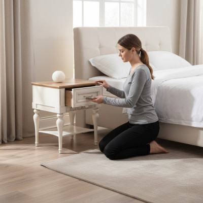 Table de chevet Console Tables de chevet Table d'appoint Chambre à coucher Design Bois Table nouvelle