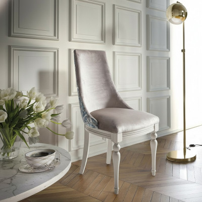 Chaise de designer fauteuil de luxe Chaises tapissées 1x Fauteuil Salon Salle à manger Textile