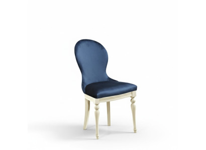 Chaise 1x Luxe Design Tapisserie Chaises Designer Assise Bureau Salle à manger Bois Fauteuil