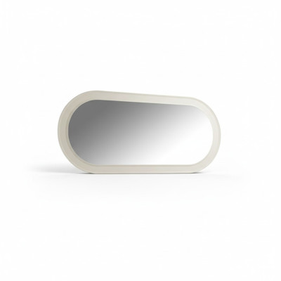 Miroir Grand Cadre en bois Miroir mural Classique Design Ovale Cadre en bois 150cm