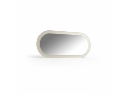 Miroir Grand Cadre en bois Miroir mural Classique Design Ovale Cadre en bois 150cm