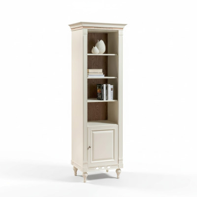 Classique Armoires Armoire Murale Unité en bois Armoire Étagère Vitrine Style Antique Nouveau