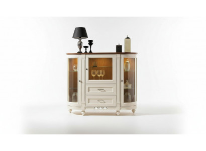 Vitrine Armoire Commode Étagère en verre Vitrines Étagères Bois Armoires Bar Salon