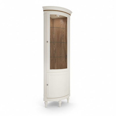 Vitrine d'angle Vitrine Armoire Vitrines Salon Vitrines de salon Design Bois neuf