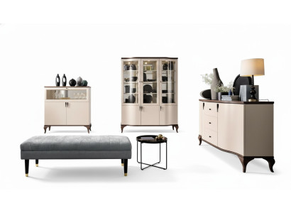 Ensemble de meubles de salon - Commode Cabinet de bar Vitrine 3 pièces. Conception de l'ensemble