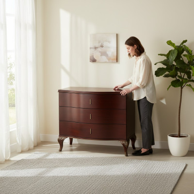 Commode avec 3 tiroirs buffet armoire à tiroirs armoire à côté en bois neuf