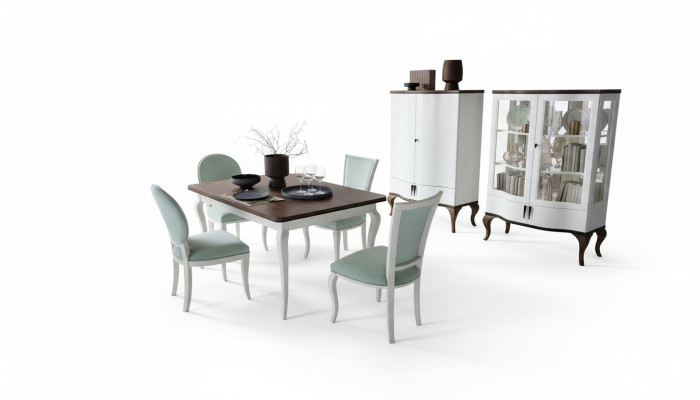 Table à manger de designer de luxe Table en bois Extensible 140/330cm Meubles de salle à manger Salon neufs