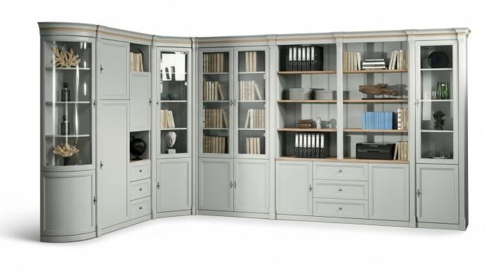 Armoire d'angle de garde-robe de bureau en bois de luxe - Obtenez un devis - Autres dimensions