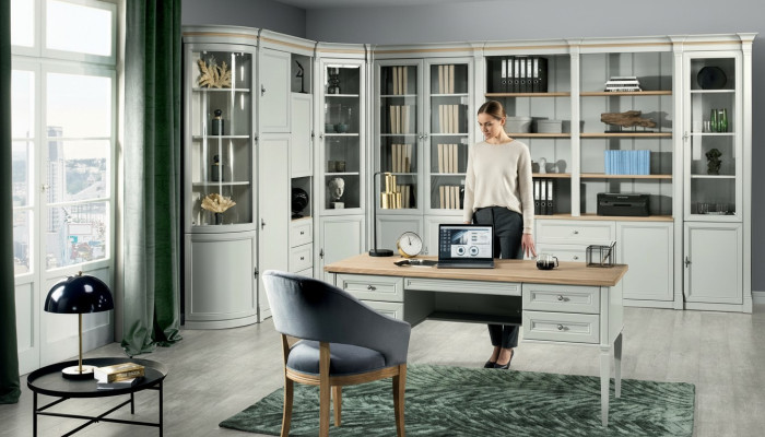 Mobilier de bureau Table avec tiroirs Salle d'étude Bureau à domicile neuf