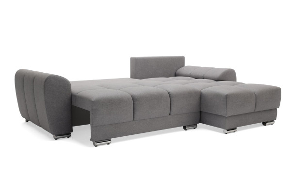 Canapé-lit confortable avec fonction lit, revêtement en tissu, ensemble de coins, canapé d'angle
