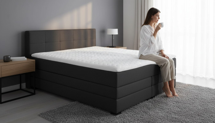 Lit à sommier tapissier design lit lits lits hôtel lit d'hôtel 160x200cm