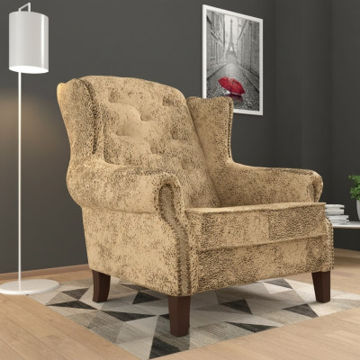 Fauteuil à ailes Lounge TV Club Tapisserie Fauteuil Design Canapé Sofa